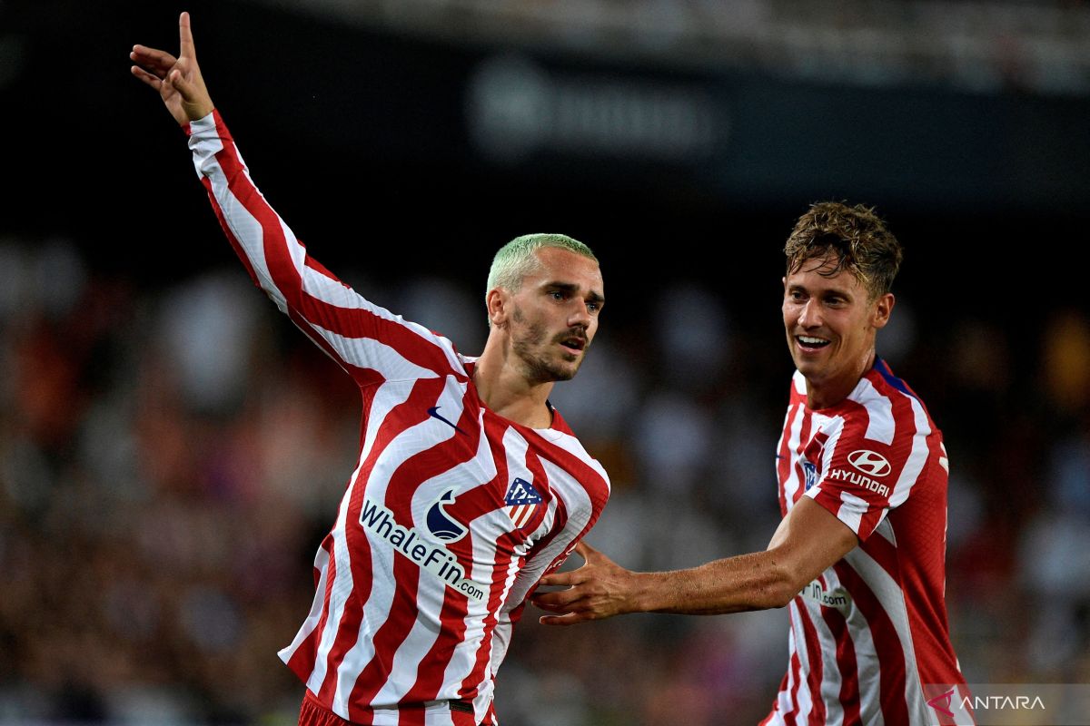 Antoine Griezmann bawa Atletico Madrid kalahkan Porto 2-1