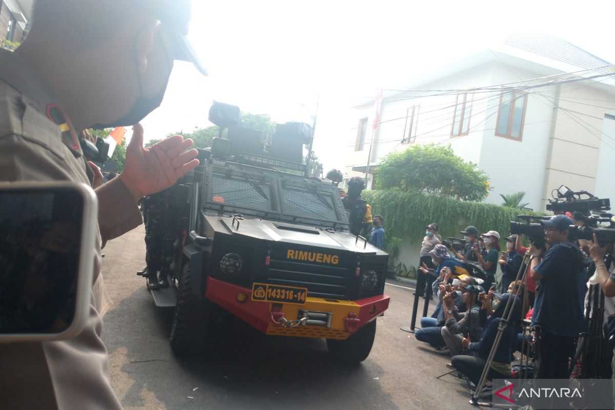 Polisi lanjutkan rekonstruksi ke rumah dinas Ferdy Sambo di Duren Tiga