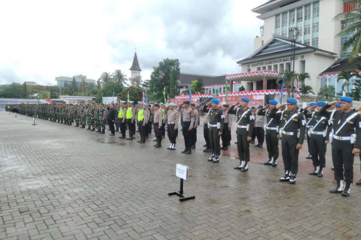 Ribuan personel Polri dan TNI di Maluku amankan kunjungan Presiden