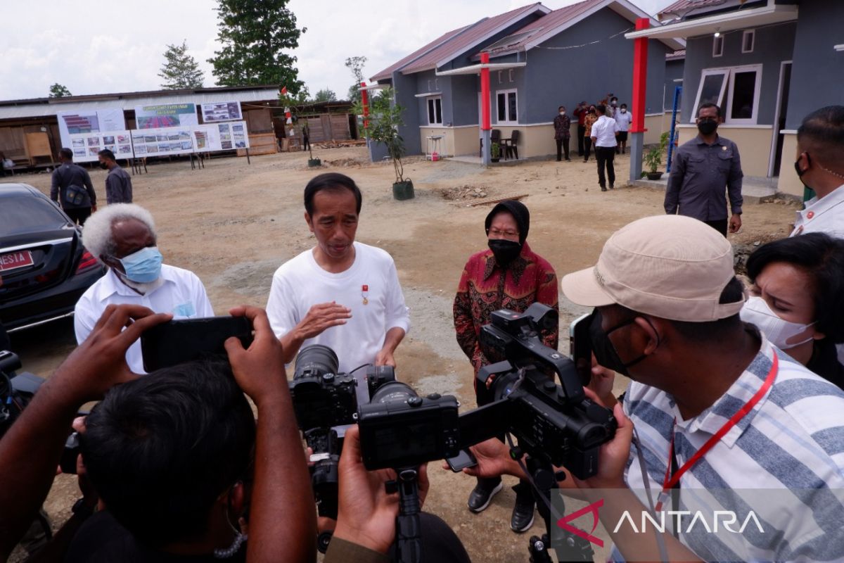 Presiden Jokowi berharap rumah sehat di Doyo Baru segera ditempati warga