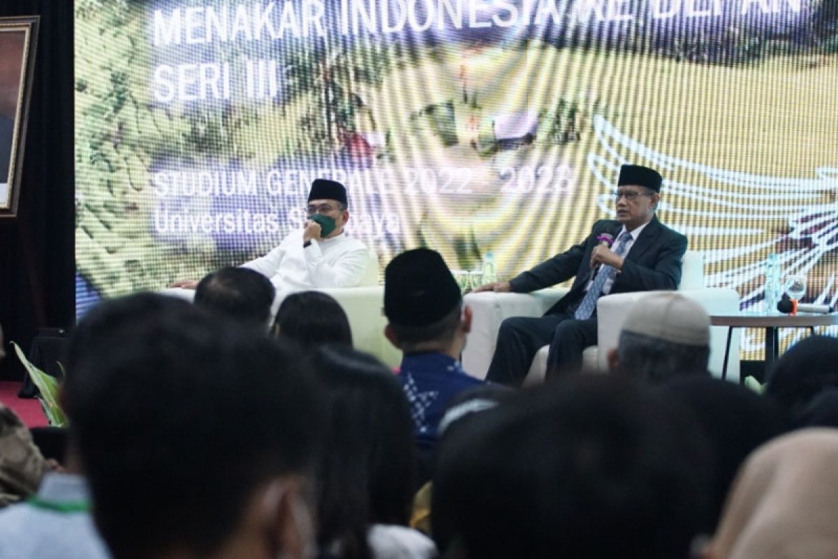 Ketum PBNU dan Muhammadiyah ajak mahasiswa Ubaya rawat keberagaman Indonesia