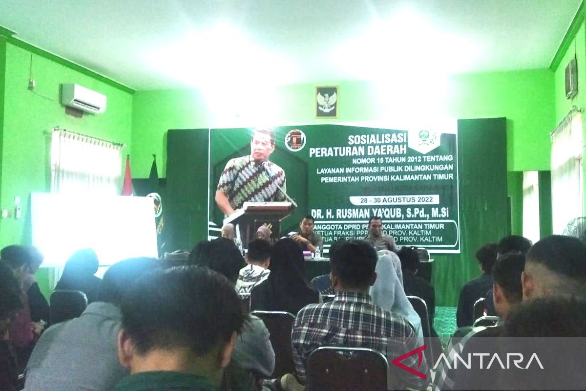 Anggota DPRD Kaltim gelar Sosper  tentang Keterbukaan Informasi Publik