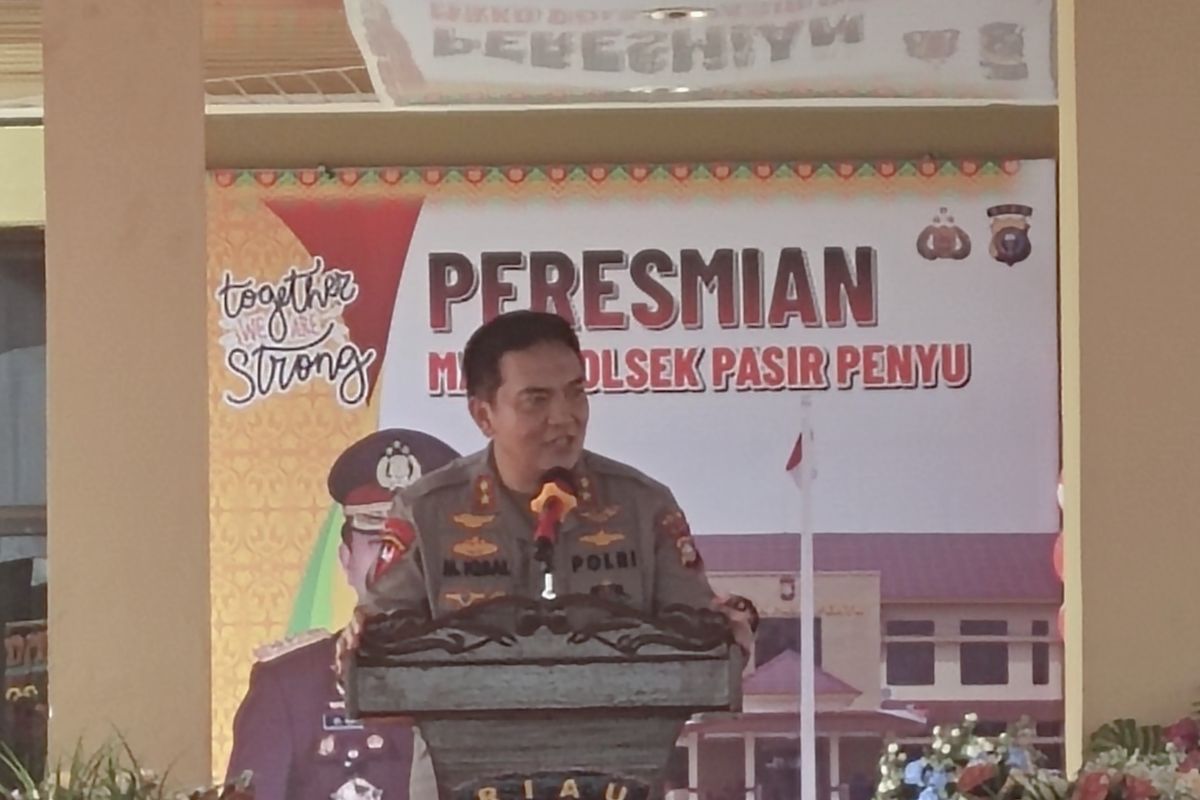 Kapolda Riau resmikan Mapolsek Pasir Penyu di Inhu