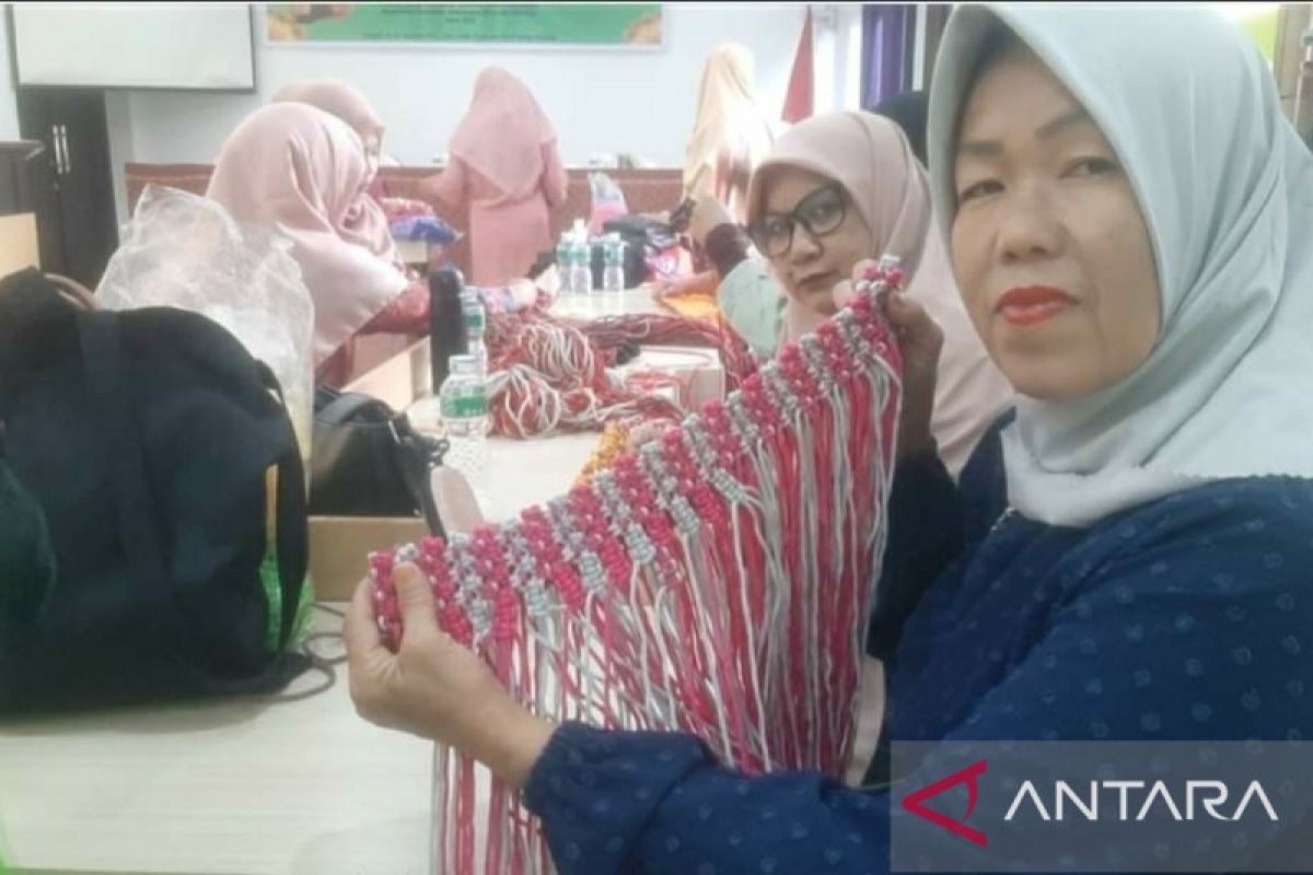 Hasil workshop makrame akan dipamerkan ke masyarakat