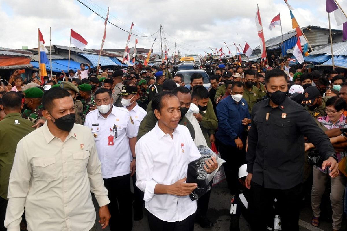 Antusiasme masyarakat Tanimbar iringi Presiden Jokowi awali kunker