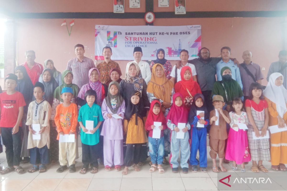 Rayakan HUT ke-4, PHE OSES santuni anak yatim di Labuhan Maringgai