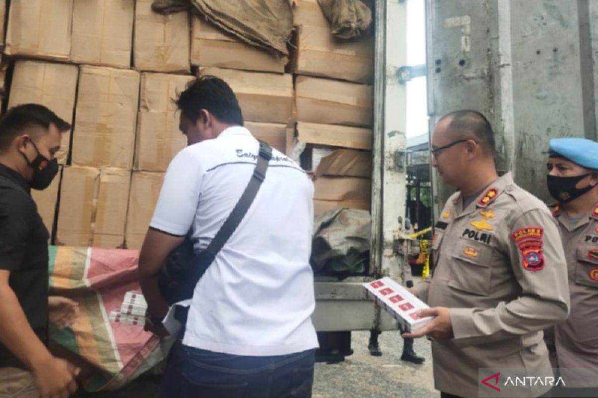 Polres gagalkan penyelundupan 271 ribu rokok ilegal