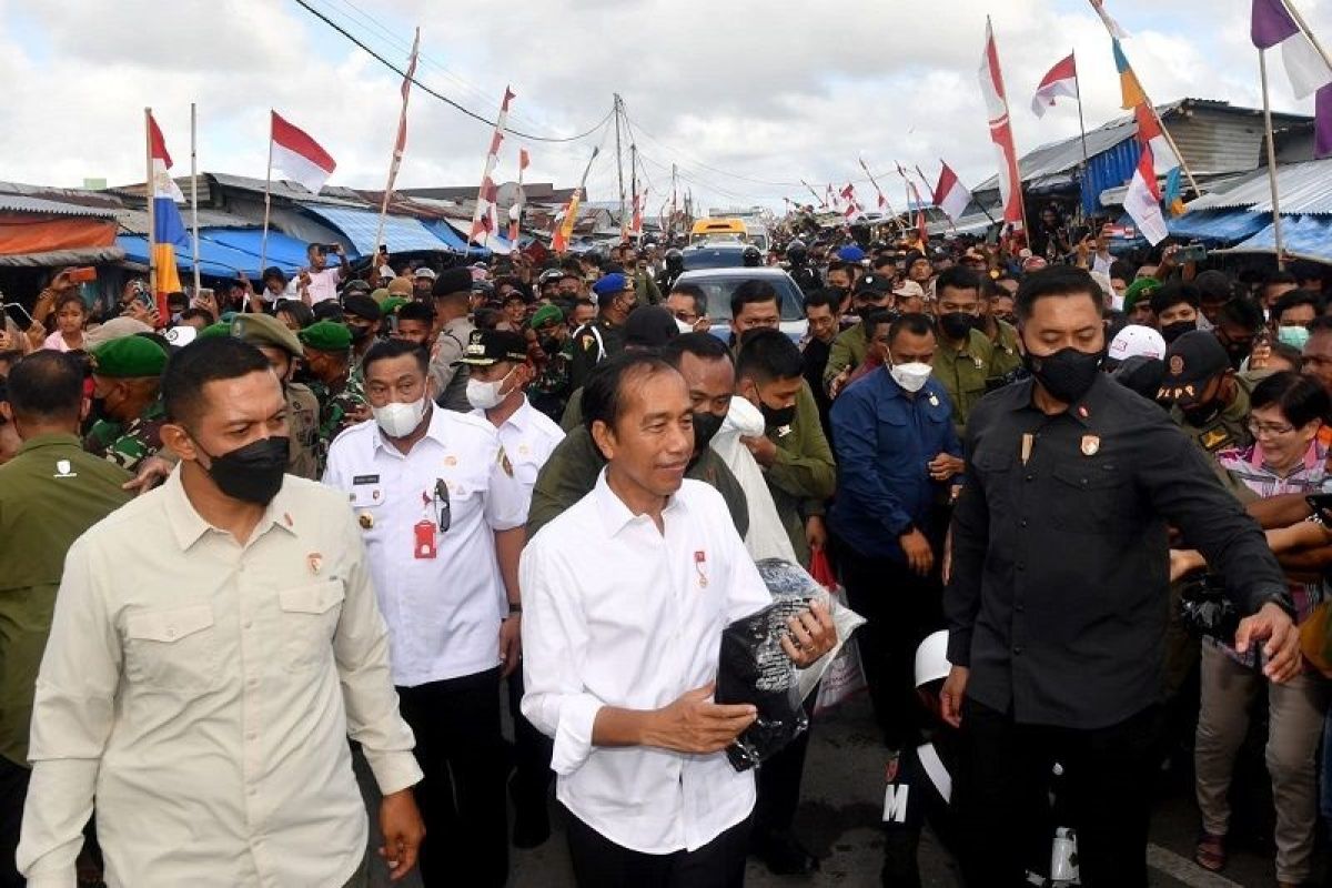 Antusiasme masyarakat Kabupaten Kepulauan Tanimbar iringi Presiden Jokowi awali kunker