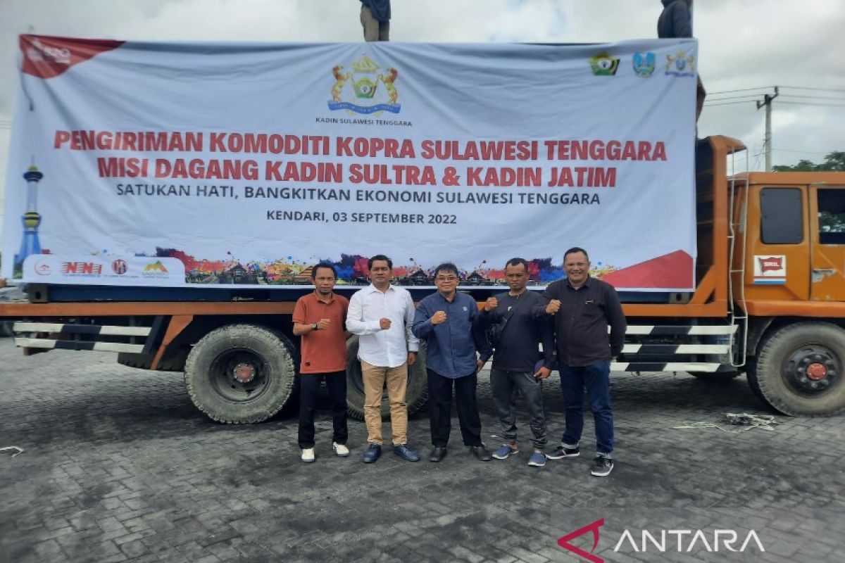 Kadin Sulawesi Tenggara kirim 28 ton kopra ke Surabaya Jatim