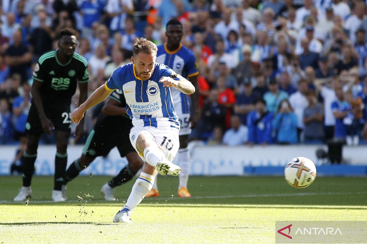 Brighton tempati posisi empat besar setelah tekuk Leicester City 5-2