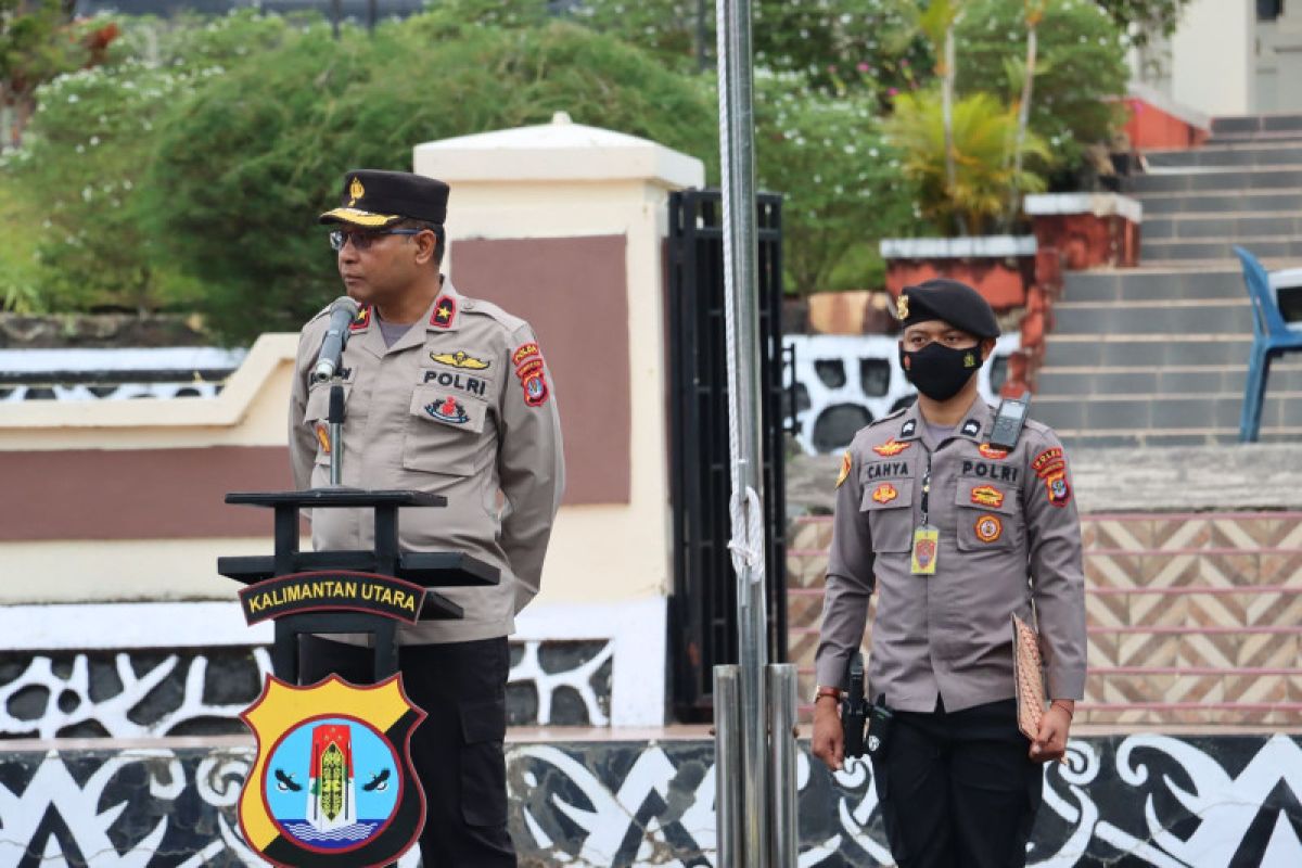 Ini arahan Wakapolda Kaltara saat pimpin apel di Polres Nunukan