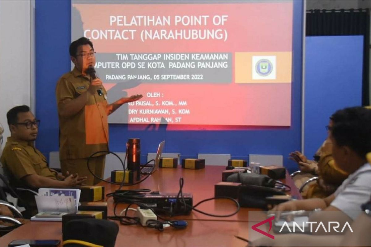 Diskominfo Padang Panjang gelar pelatihan bagi narahubung OPD mengenai keamanan komputer
