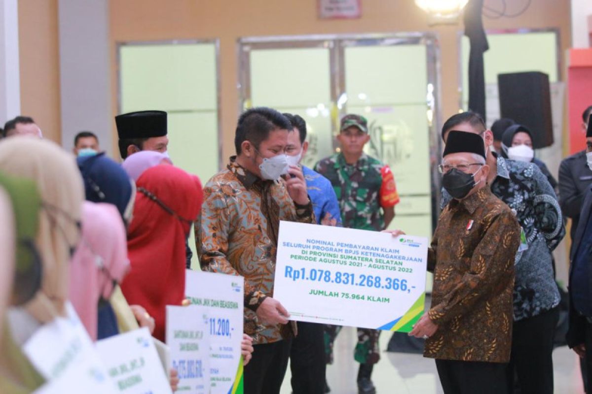 South Sumatra: VP provides Rp1.1 trillion in compensation for workers