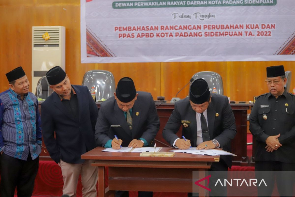 Legislatif dan eksekutif Padang Sidempuan sepakat tetapkan KUA dan PPAS 2022