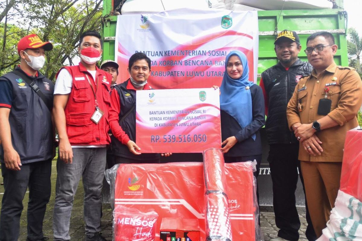 Kemensos salurkan bantuan Rp539 juta bagi korban banjir di Luwu Utara