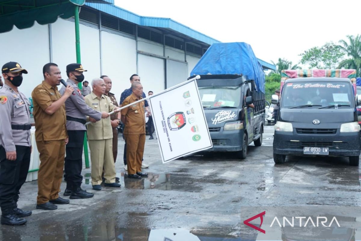 Bupati Asahan lepas logistik Pilkades serentak bergelombang 2022