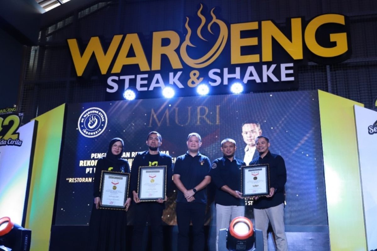 Waroeng Steak & Shake sabet penghargaan MURI