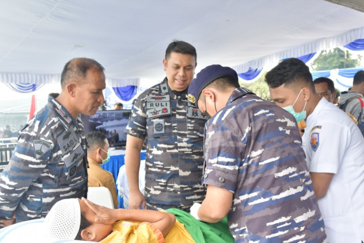 Lantamal gelar bakti kesehatan gratis peringati HUT ke-77 TNI AL