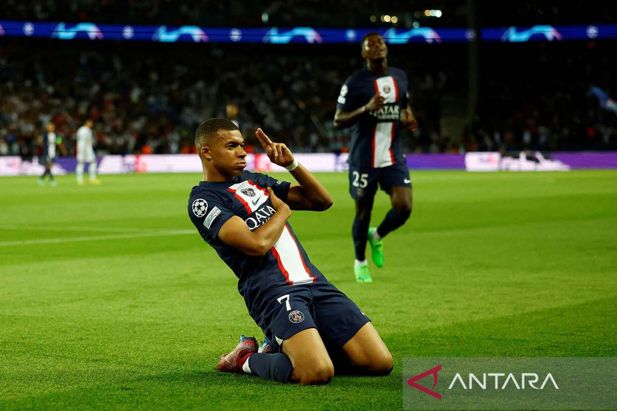 Dua gol Kylian Mbappe bawa PSG menang tipis 2-1 atas Juventus