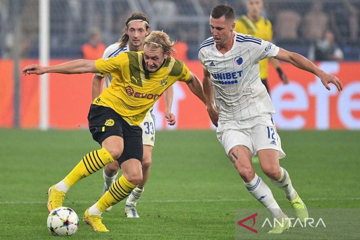 Kekesalan Julian Brandt karena tak sumbang gol saat Dortmund gilas Copenhagen 3-0