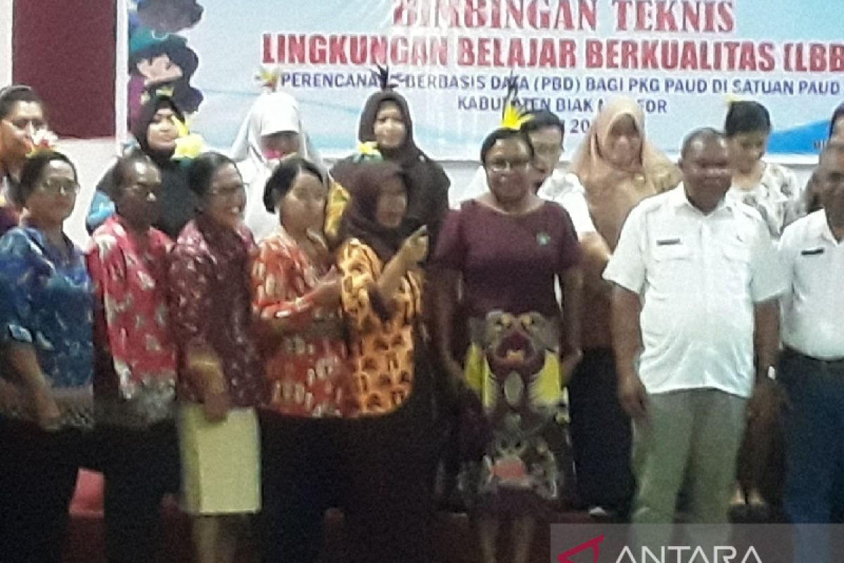 20 guru PAUD Biak ikuti bimbingan teknis lingkungan belajar berkualitas