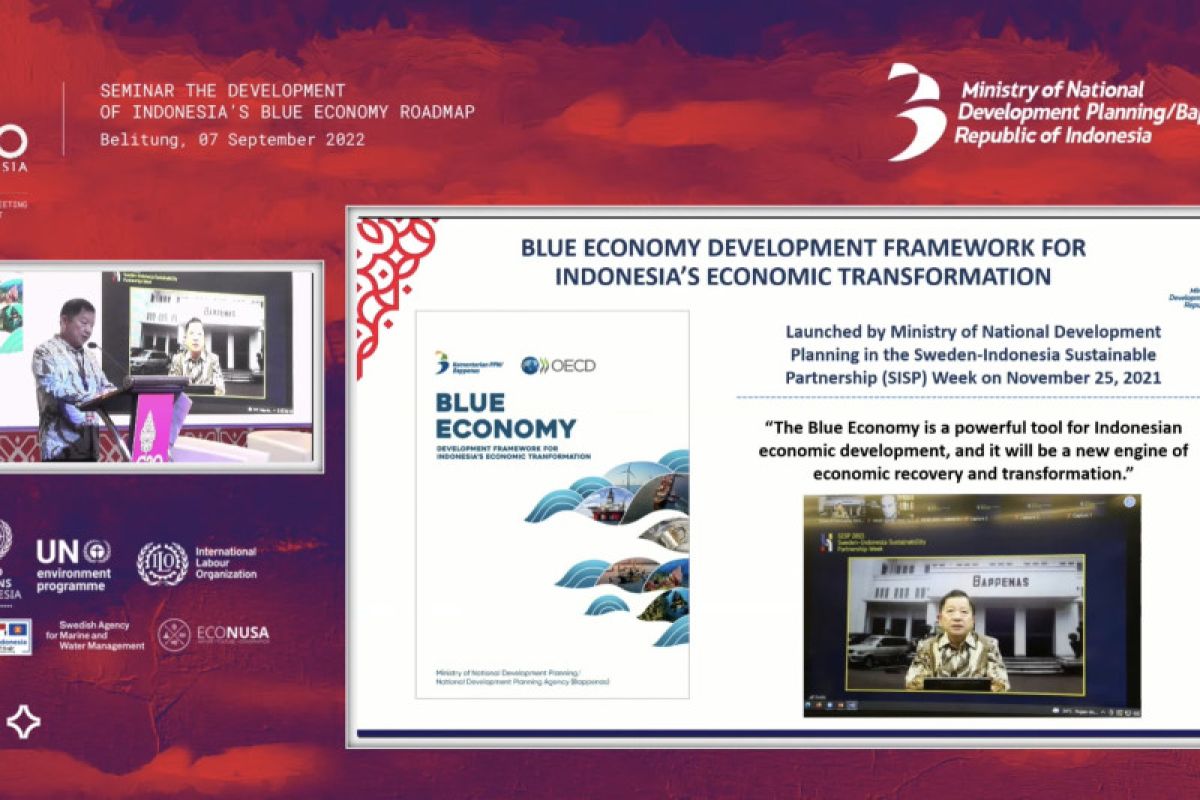 Menteri PPM/Bappenas: RI pimpin pembangunan ekonomi biru di tingkat global