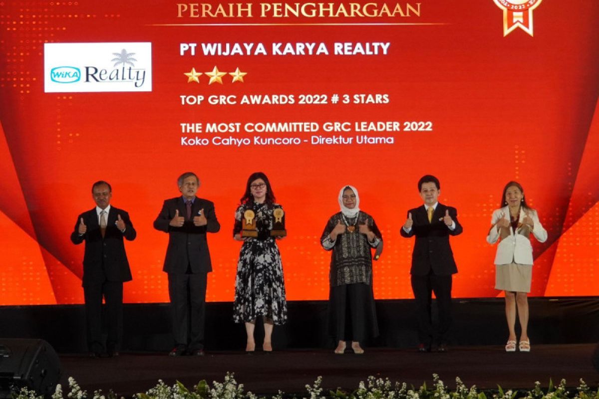 WIKA Realty Raih Dua Penghargaan TOP GRC Awards 2022