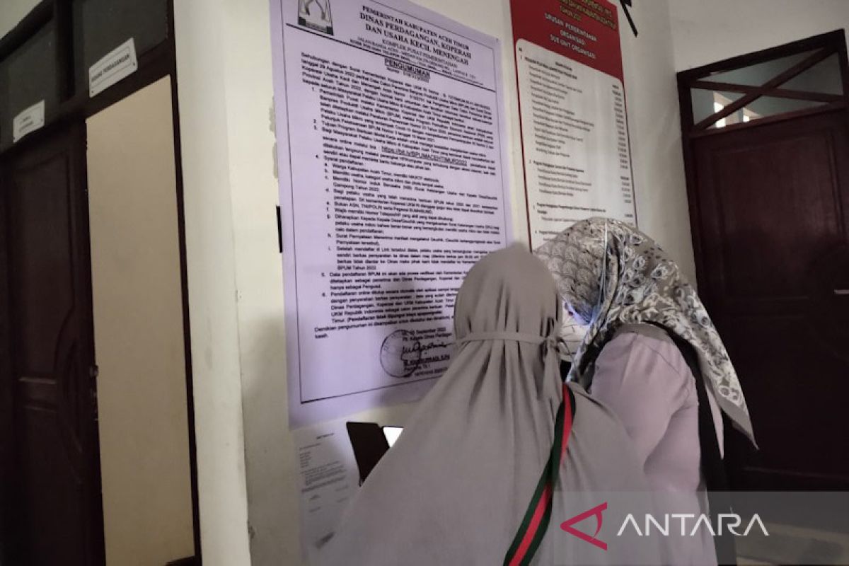 Aceh Timur buka pendaftaran BPUM. Ini syaratnya