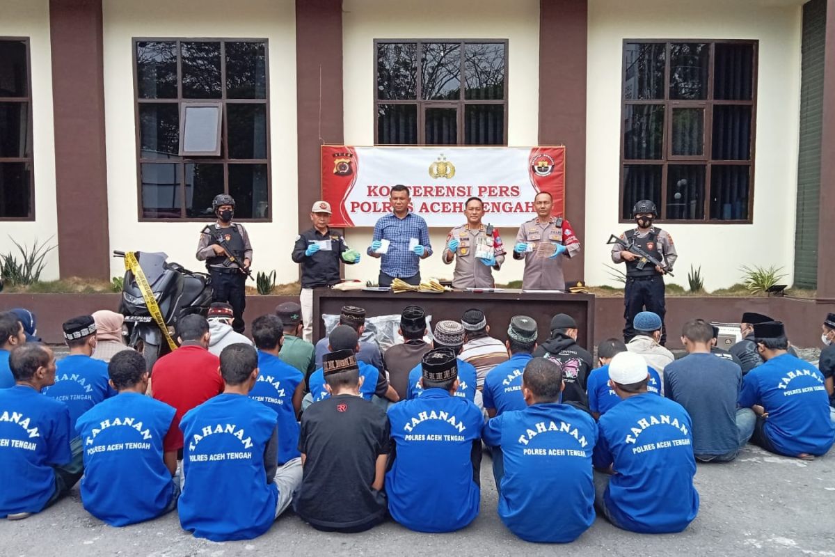 Polisi ringkus 41 pengedar narkoba di Aceh Tengah
