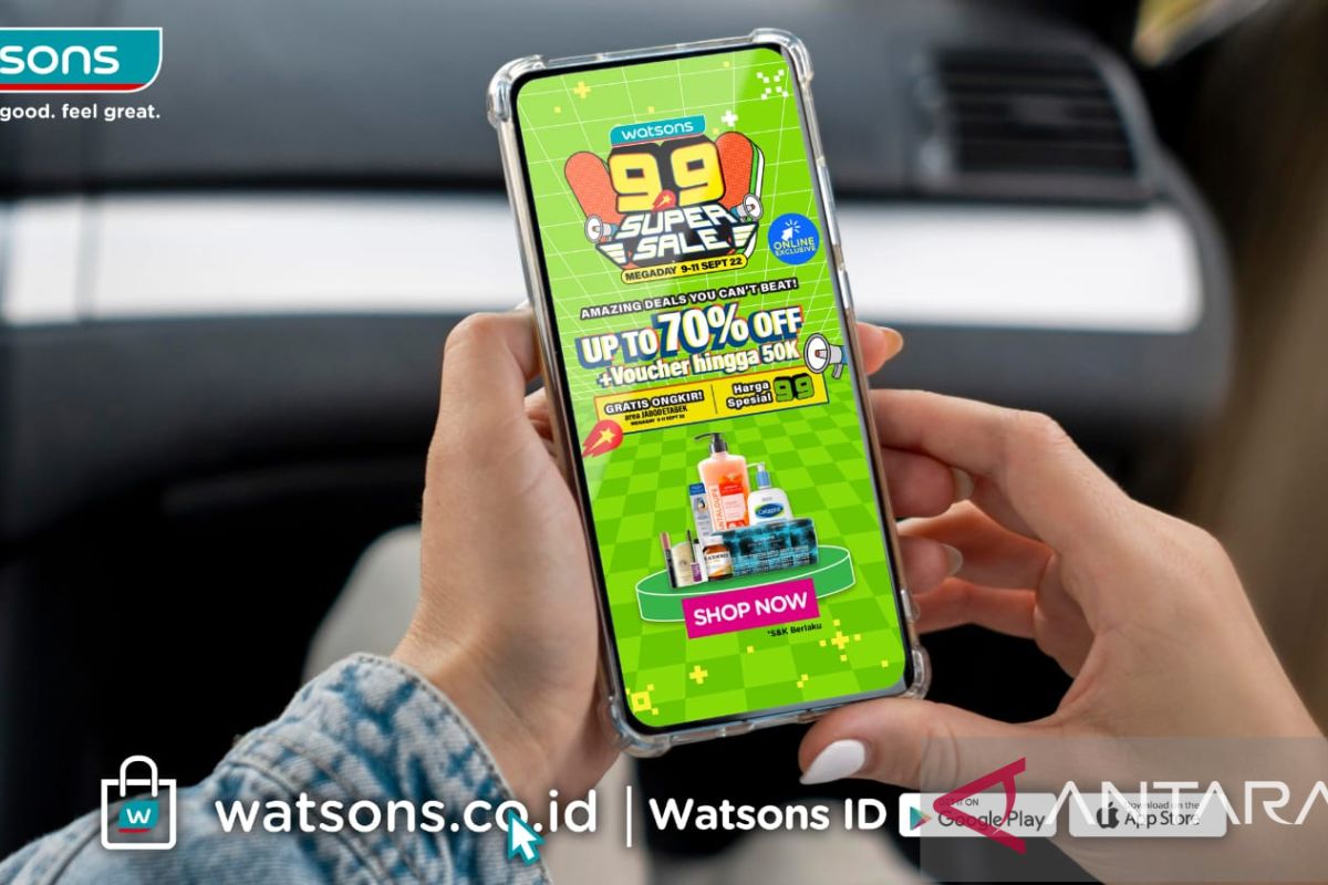 Watsons gelar festival belanja online "9.9 Super Sale"