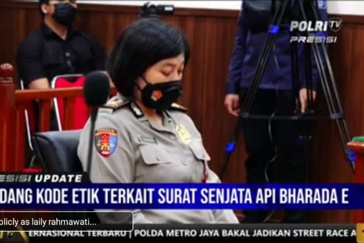 Komisi Kode Etik Polri sidangkan AKP Dyah Chandrawati terkait kasus Ferdy Sambo