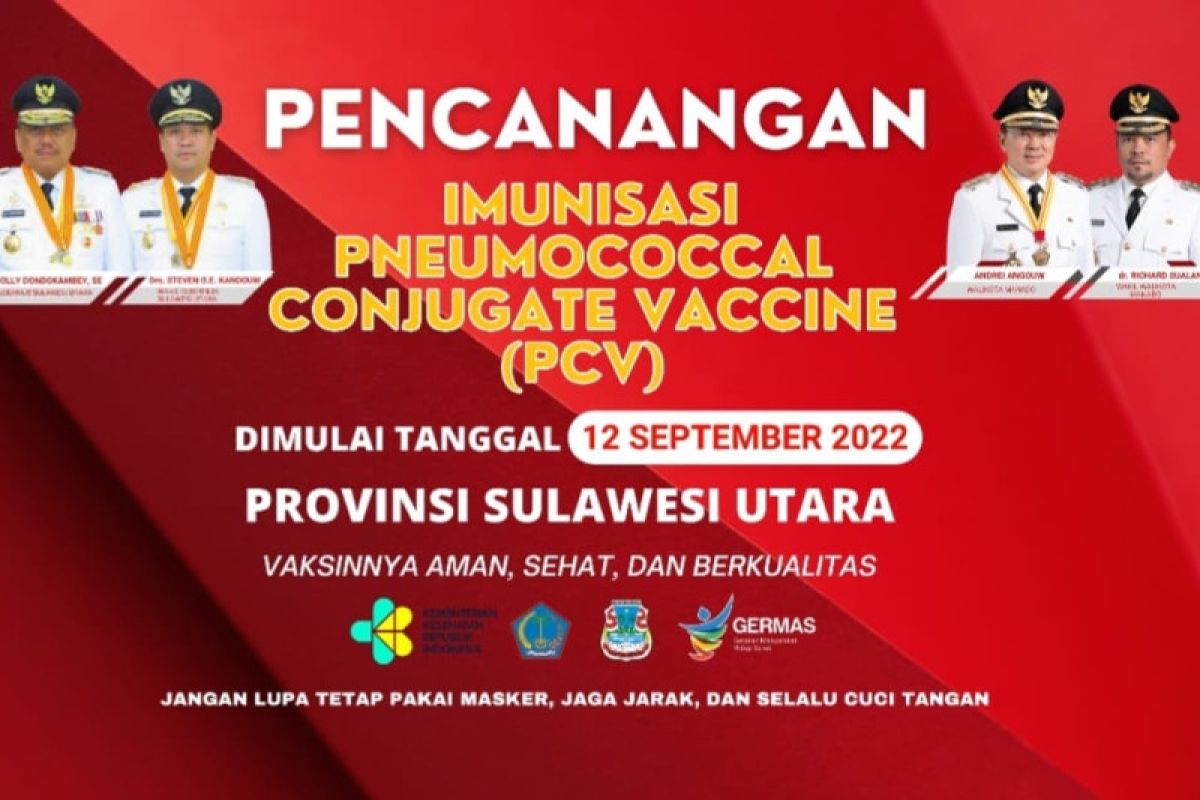 Dinkes Sulut mengajak anak diimunisasi 'Pneumococcal Conjugate Vaccine'