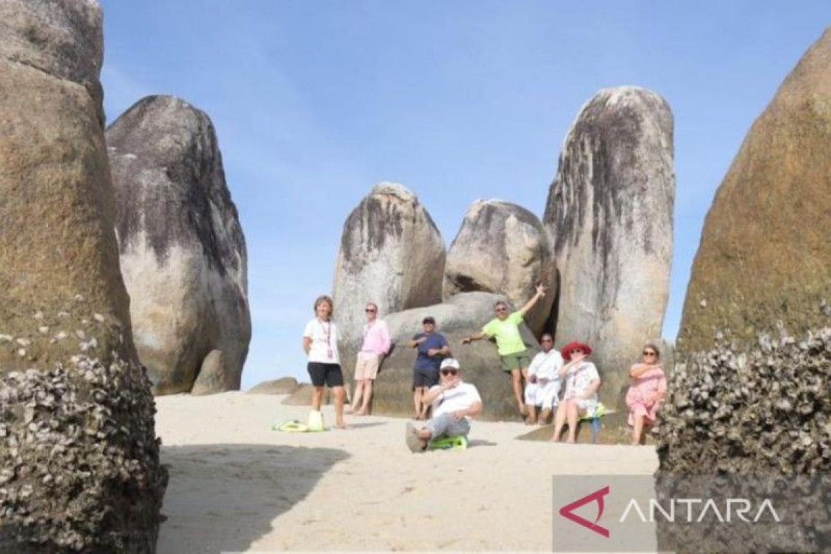 Para delegasi G20 terkesima melihat keindahan Pulau Lengkuas Belitung