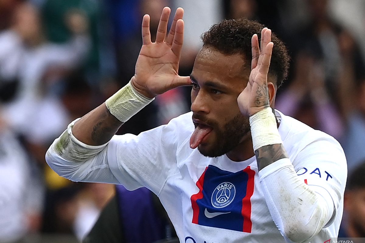 Gol tunggal Neymar buat PSG menang 1-0 atas Stade Brest