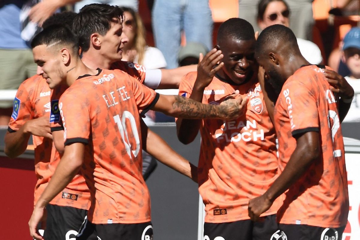 Lorient naik ke posisi keempat klasemen Ligue 1 Prancis