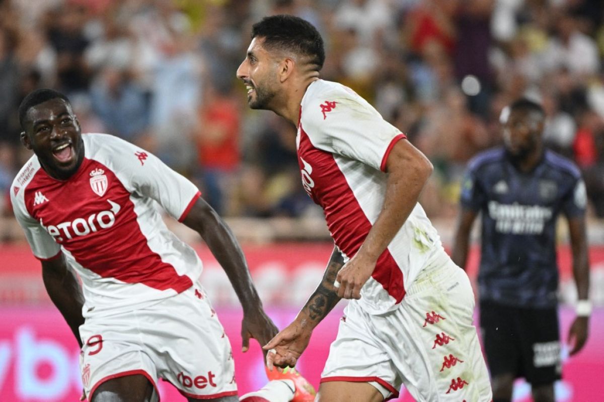 Taklukan Lyon 2-1, Monaco raih kemenangan kedua berturut-turut