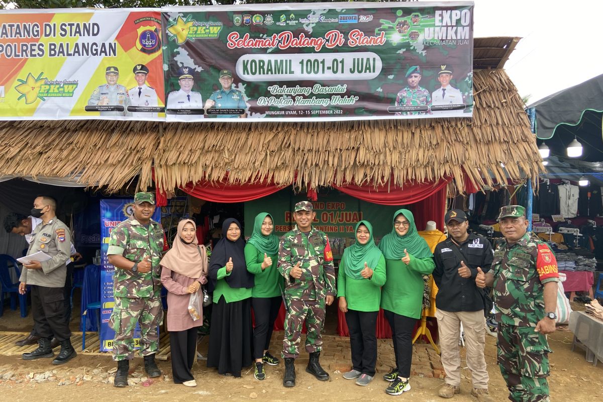 Koramil Juai berpartisipasi dalam Expo UMKM