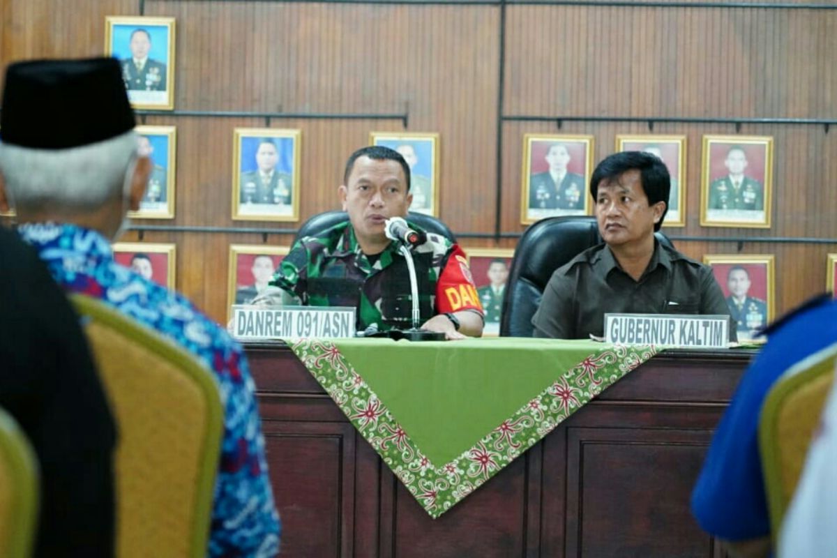 Korem 091/ASN-Pemprov Kaltim gelar simulasi penanganan bencana