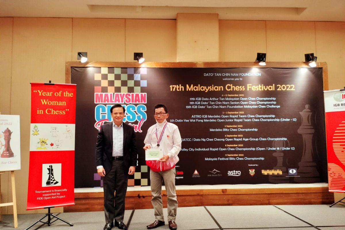 Atlet catur Aceh raih medali perak di Malaysia Open Chess Championship 2022