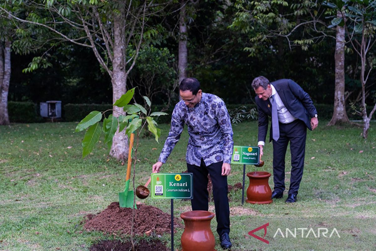 Delegasi G20 tanam puluhan benih pohon untuk warisan budaya