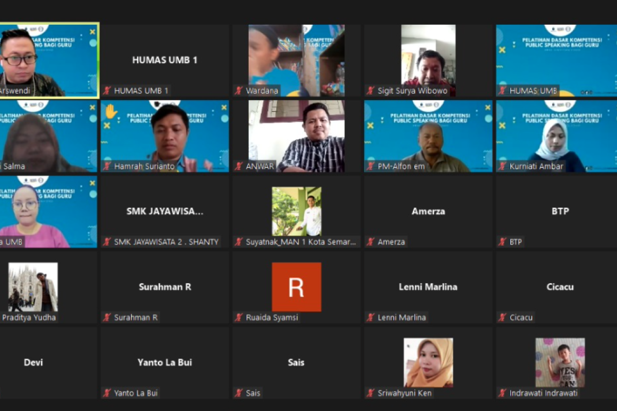 Sebanyak 50 guru mendapatkan pelatihan public speaking