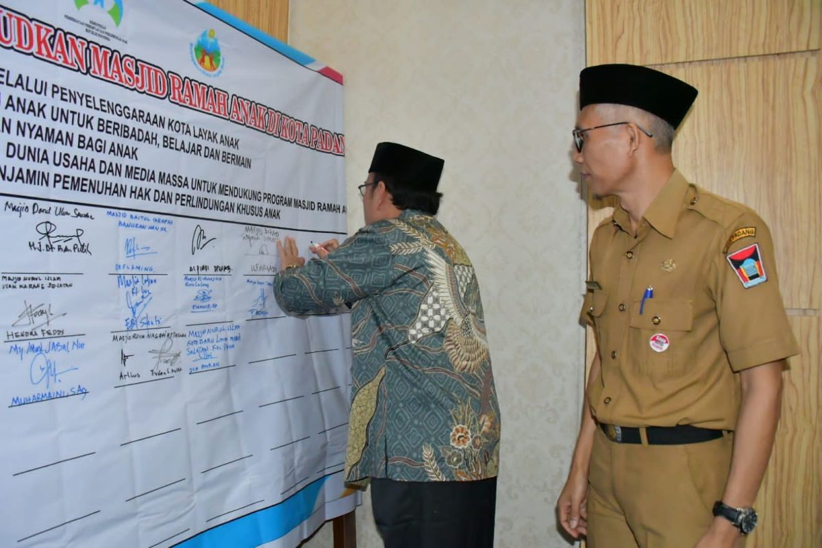 Pengurus Masjid di Padang sepakati terwujudnya masjid ramah anak