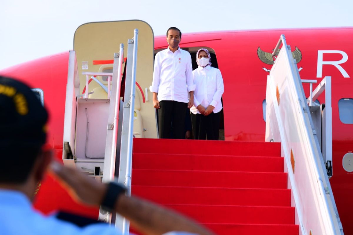 Presiden Jokowi bertolak ke Maluku lihat sejumlah proyek infrastruktur