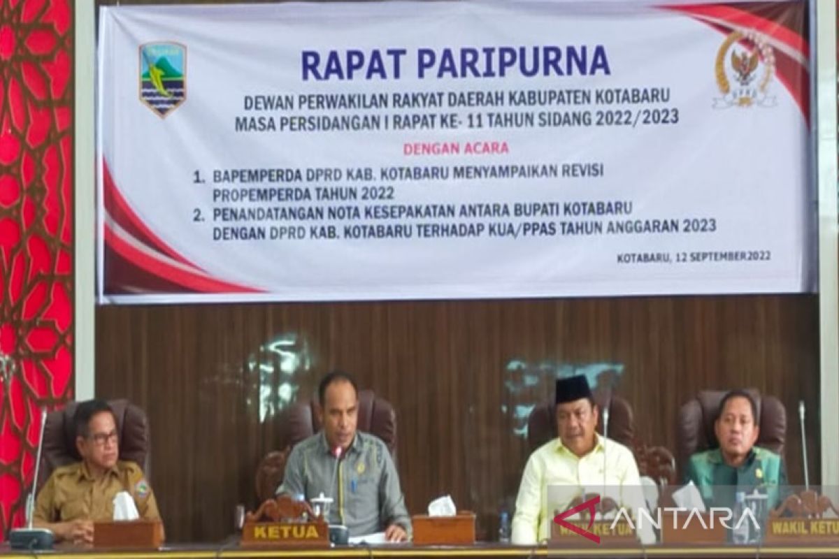 DPRD-Pemda Kotabaru sepakat KUA PPAS 2023