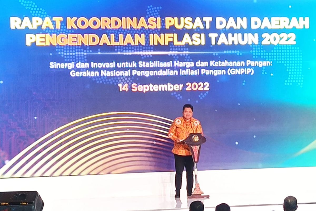 Menko Airlangga: Ada delapan langkah kendalikan inflasi daerah