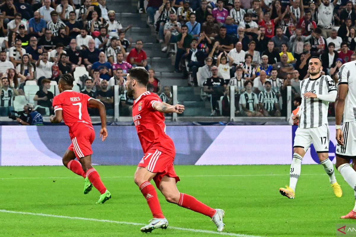 Juventus kalah 1-2 atas Benfica di kandang sendiri