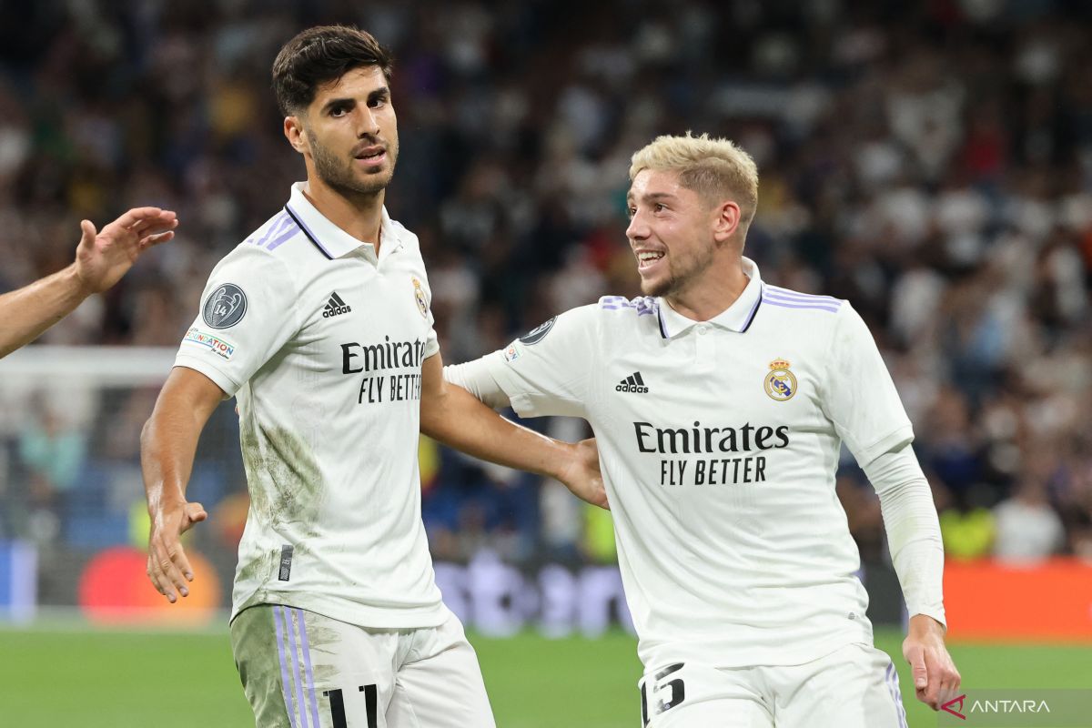 Real Madrid tekuk RB Leipzig dua gol tanpa balas lewat aksi Federico Valverde dan Marco Asensio