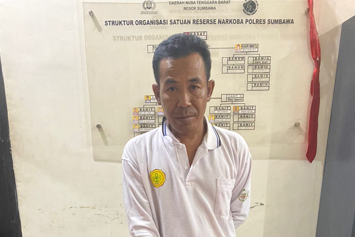 Menunggu pembeli, terduga pengedar narkoba di Sumbawa diringkus