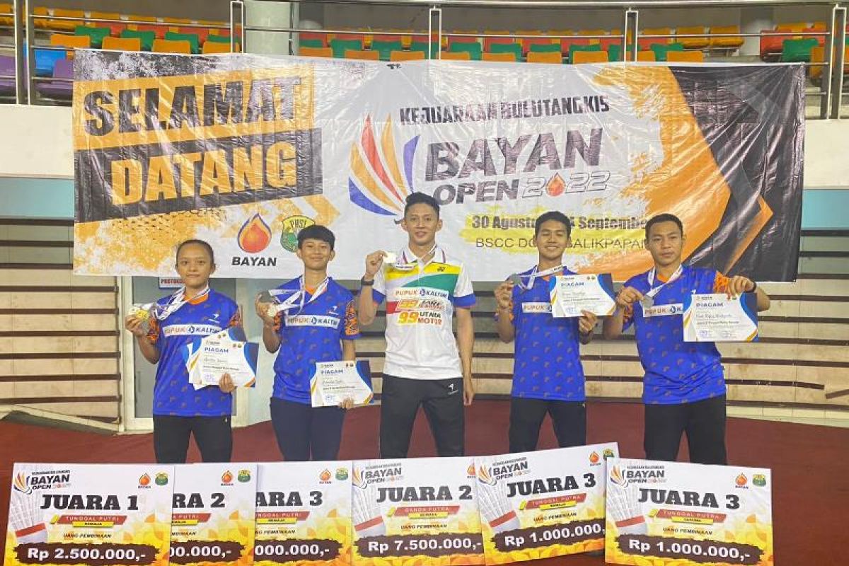PB Pupuk Kaltim juara umum Bayan Open 2022 boyong 8 medali