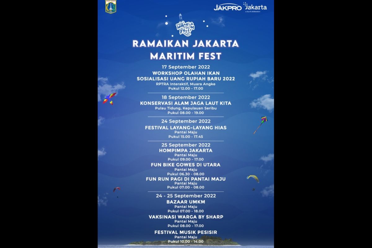 Jakarta Maritim Fest hadir di pesisir Jakarta dan Kepulauan Seribu